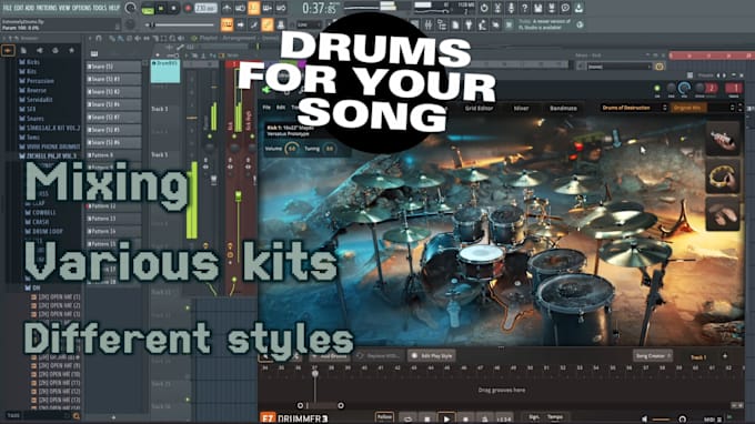 Gig Preview - Create drums for your song in rock metal punk style