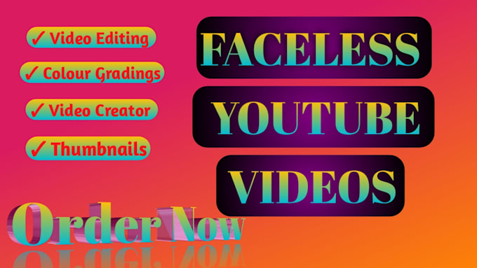 Gig Preview - Be your faceless youtube video creator within low price