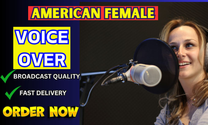 Gig Preview - Record a professional female voice over in 24hrs