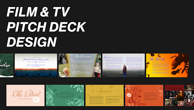 Gig Preview - Design an impactful film or tv pitch deck