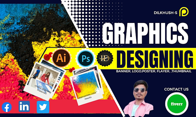 Gig Preview - Do any graphics design with creative new ideas