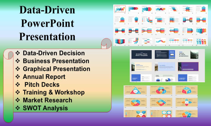 Gig Preview - Design a data driven pitch desk and powerpoint presentation