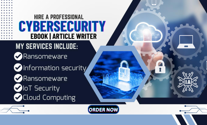 Gig Preview - Ghostwrite cybersecurity, cloud computing, iot, kali linux ebooks and articles