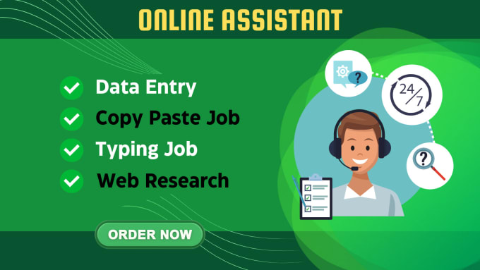 Bestseller - do any data entry, web research, copy paste job