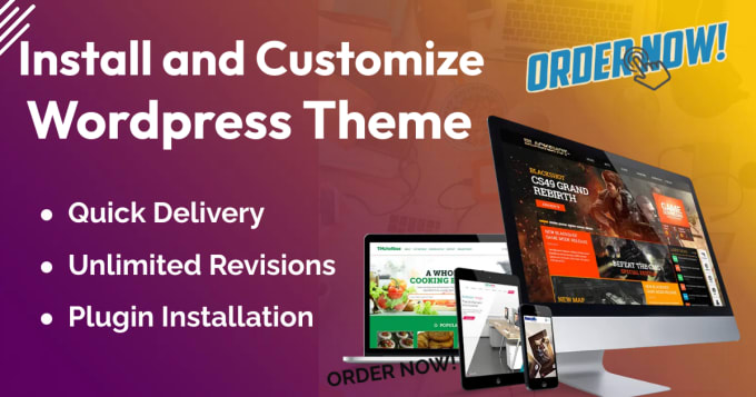 Gig Preview - Wordpress theme customization, theme development