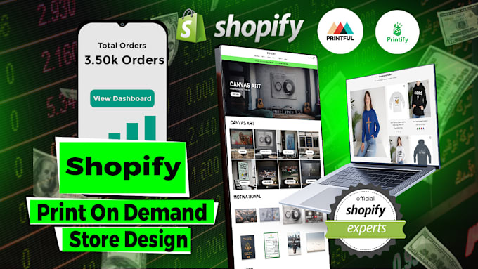 Gig Preview - Design, redesign shopify website, shopify dropshipping store, pagefly, gempages