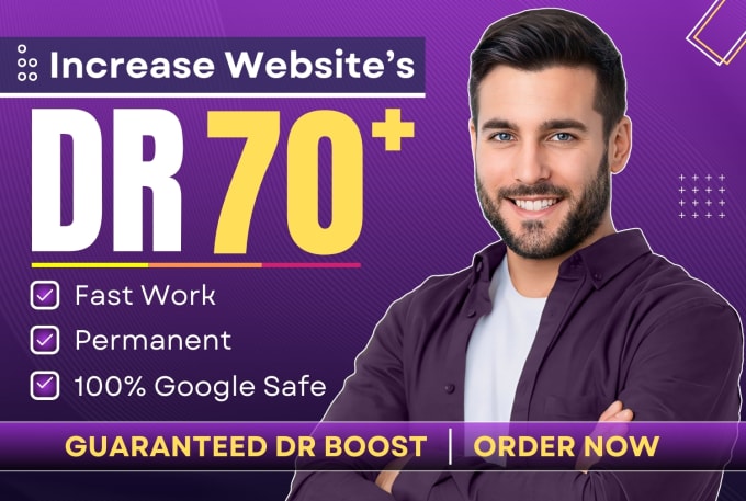 Gig Preview - Increase domain rating ahrefs DR with high da white hat seo backlinks