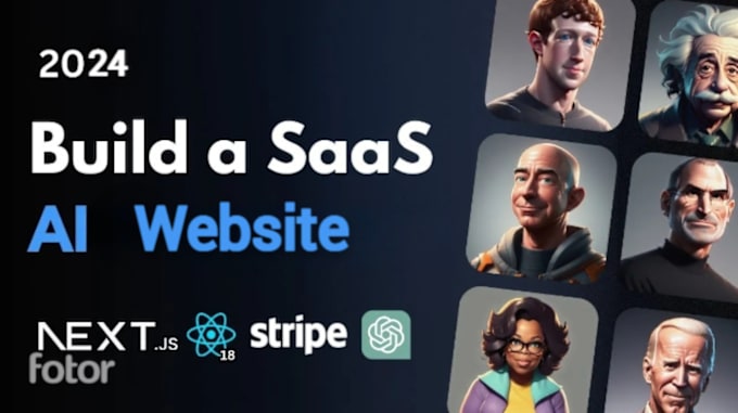 Gig Preview - Be your expert saas developer, ai saas, build ai companion