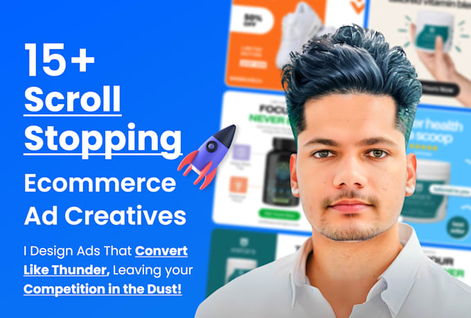 Gig Preview - Design high converting ecommerce product ad creatives