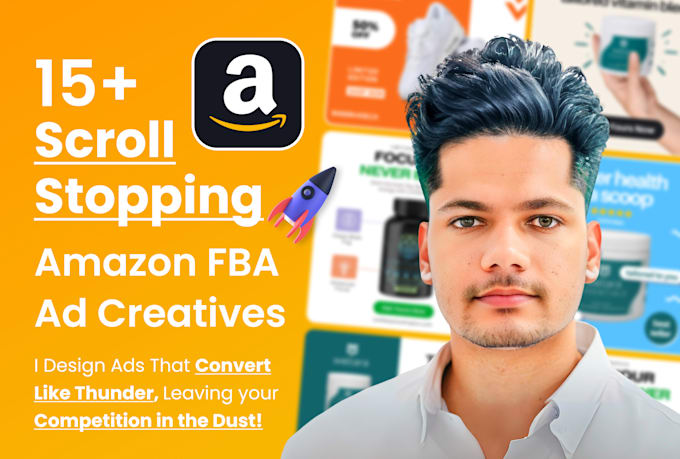 Gig Preview - Design high converting amazon fba product ad creatives