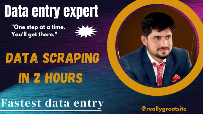 Gig Preview - Do data scraping , email extractor data extrection in hours