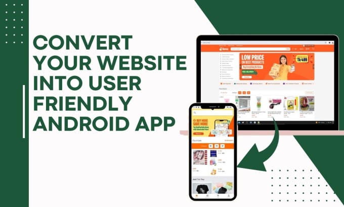 Gig Preview - Convert your website into user friendly android app