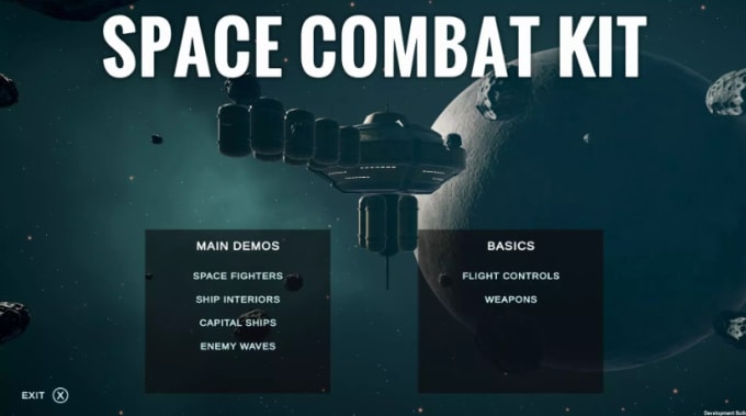 Gig Preview - Space combat game 3d hdrp