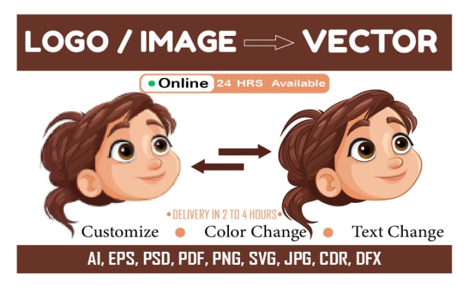 Bestseller - convert image to vector, logo vectorize, high resolution and vector source file