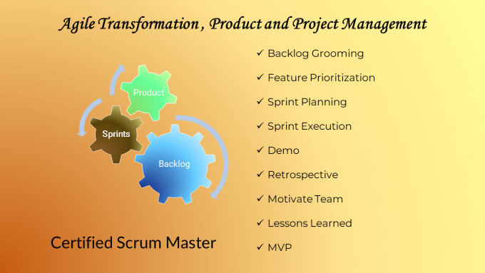 Gig Preview - Be your agile project management expert and scrum master