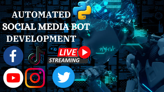 Gig Preview - Develop automated tiktok livestreaming bot youtube automation bot instagram bot