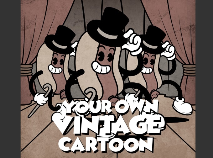 Gig Preview - Create a vintage cartoon character or mascot