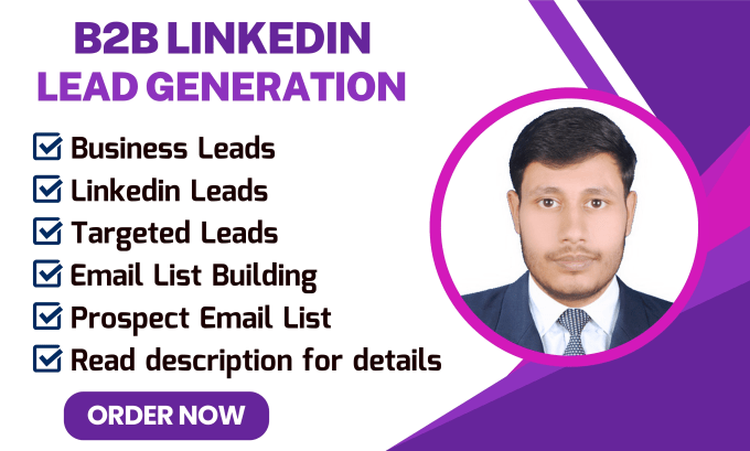 Gig Preview - Provide targeted b2b linkedin lead generation and prospect email list building