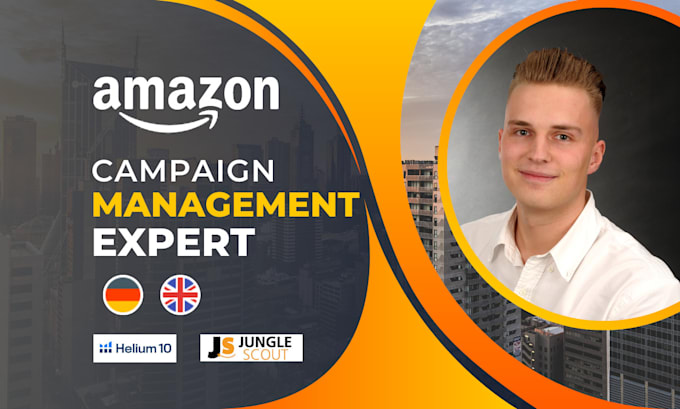 Gig Preview - Create, manage an amazon advertising campaigns PPC, keyword research, helium10