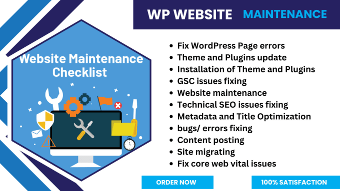 Gig Preview - Do wordpress website maintenance