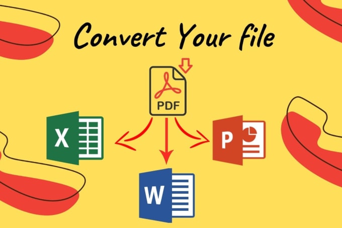 Gig Preview - Convert pdf to world, excel and power point