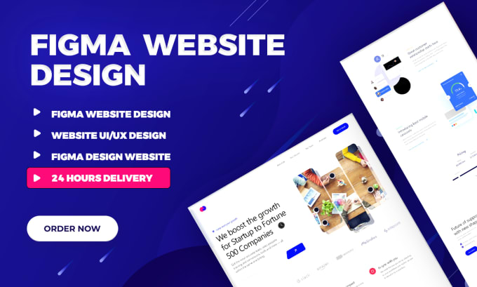 Gig Preview - Do figma website UI UX design within 24 hours