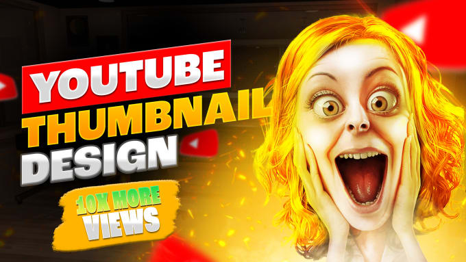 Gig Preview - Create the best custom attractive and amazing youtube thumbnail design in 1hrs