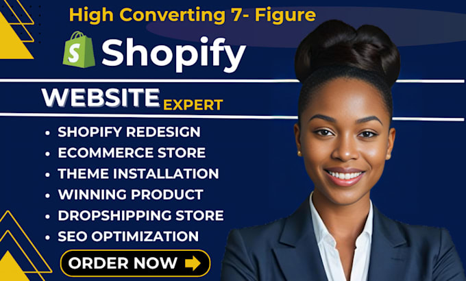 Bestseller - redesign shopify website, design shopify store, shopify website redesign