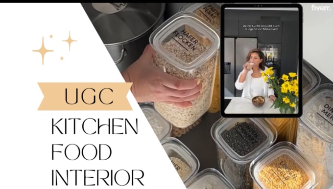 Gig Preview - Be your german interior food tiktok ugc creator