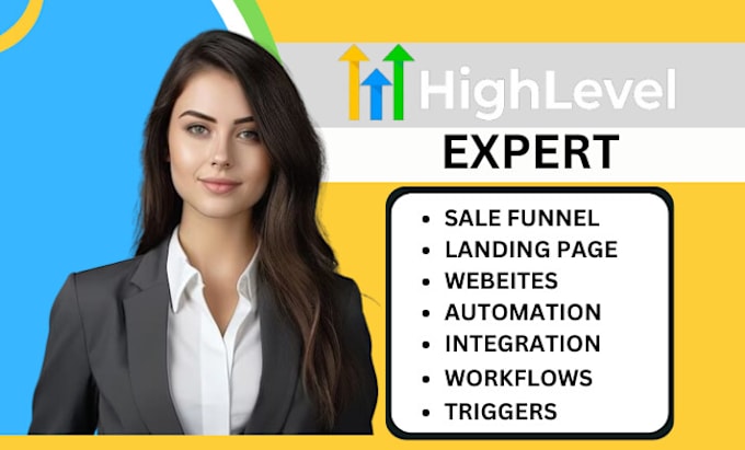 Gig Preview - Gohighlevel landing page gohighlevel website gohighlevel sales funnel a2p exper