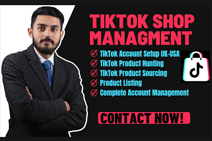 Gig Preview - Do tiktok shop management product hunting listing sourcing