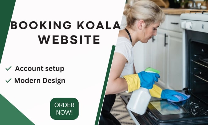 Bestseller - design cleaning website with booking koala or launch27