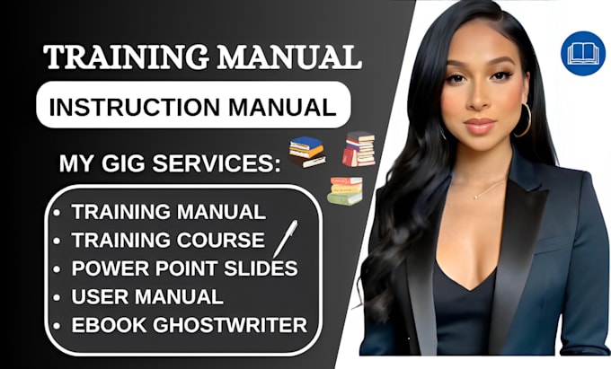 Gig Preview - Create training manual training course workbook instruction manual user guide