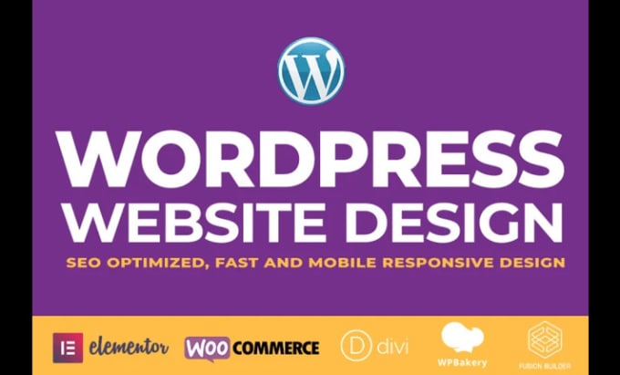 Gig Preview - Build wordpress website design and website development