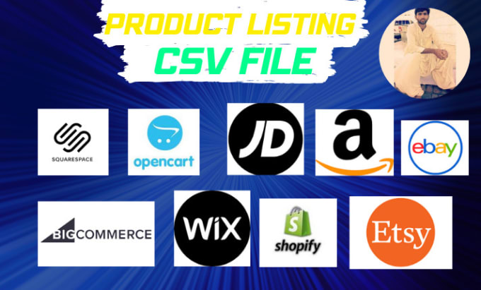 Gig Preview - Products listing on wix, opencart, squarespace, and CSV file edits