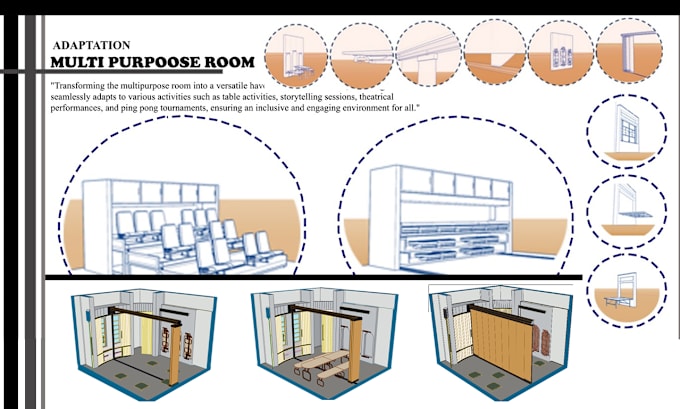 Gig Preview - Create 3d exploded or axonometric view for your product and interior design