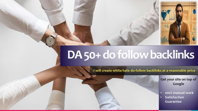 Gig Preview - Do a guest post on da 50 websites to create white hat dofollow backlinks