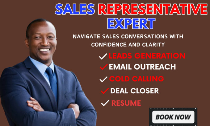 Gig Preview - Handle sales closing, lead, sales representatives, virtual assistant and resume