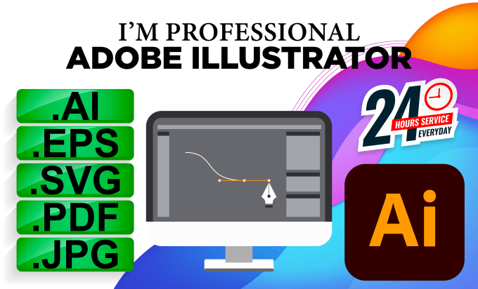 Gig Preview - Do anything in adobe illustrator