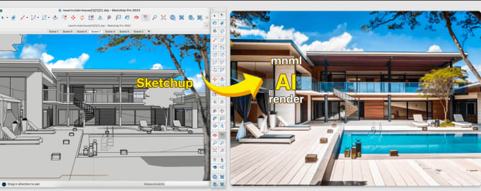 Gig Preview - Do you ai architectural rendering 3d design