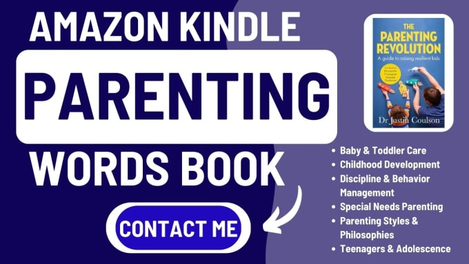 Gig Preview - Write amazon kindle parenting ebook book writer writing amazon kdp ghostwriting