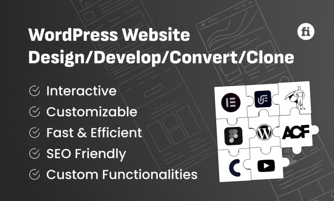 Gig Preview - Clone to wordpress or convert figma to wordpress website with elementor