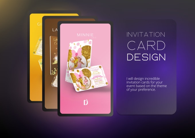 Gig Preview - Design digital invitation cards for all types of events