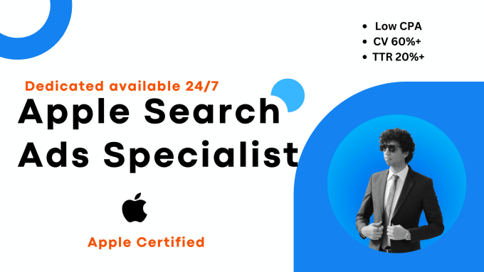 Gig Preview - Setup installs apple search ads and do aso for your app