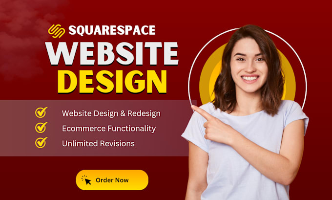 Gig Preview - Build squarespace website design, redesign, fix and update squarespace website