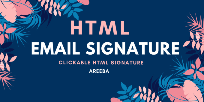 Gig Preview - Create email signature HTML, clickable HTML email signature