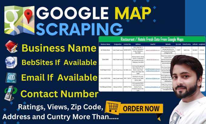 Gig Preview - Google scraping, b2b data scraping, business data collection