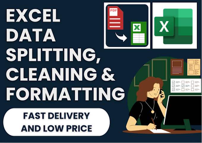 Gig Preview - Do fastest microsoft excel data cleaning at lowest price