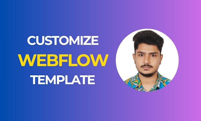 Gig Preview - Be your webflow template customization expert for webflow website