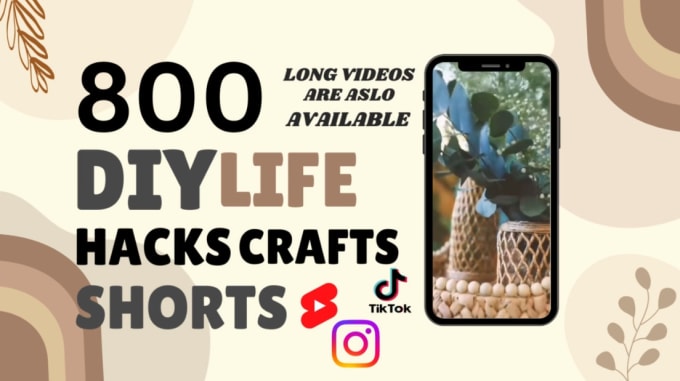 Bestseller - create 800 diy life hacks youtube shorts or tiktok videos